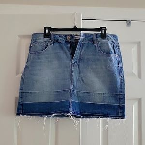 Denim mini skirt